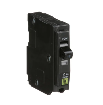 Square D QO115 Circuit Breaker, 1P, 15A - Maple Electric Supply 