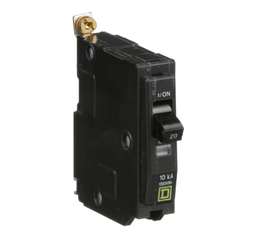 Square D QOB120 Circuit Breaker, 1P, 20A, Bolt-on - Maple Electric Supply 