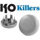 1" Knock Out Fillers - 25/Bag, Easy Snap, Non-Conductive - Rack-A-Tiers