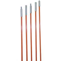 3' Coated Orange Bullnose/Female (B/F) Rod 3/16" - Maple Electric Supply 