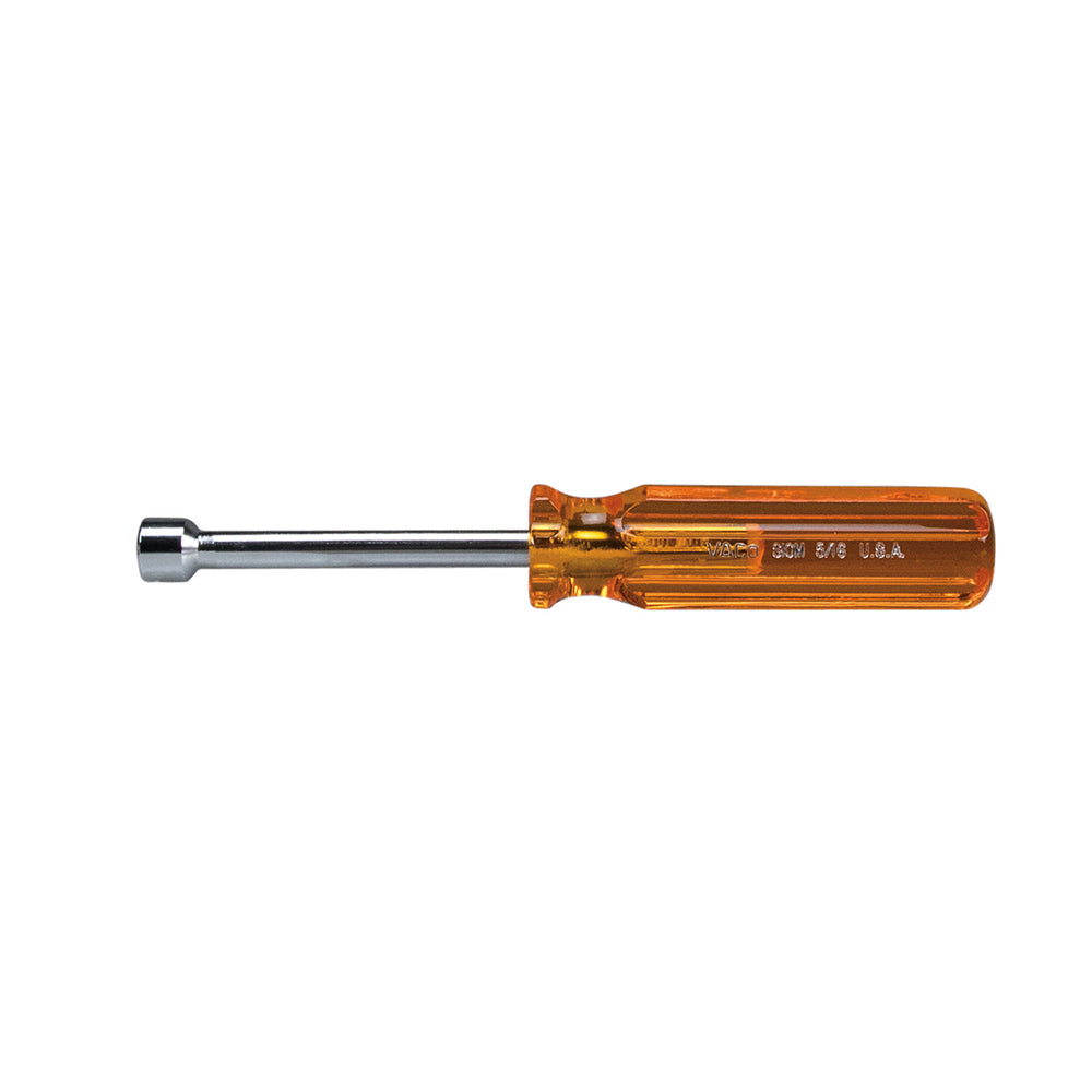 Plastic-Handle Magnetic Nut Drivers - Solid Shaft