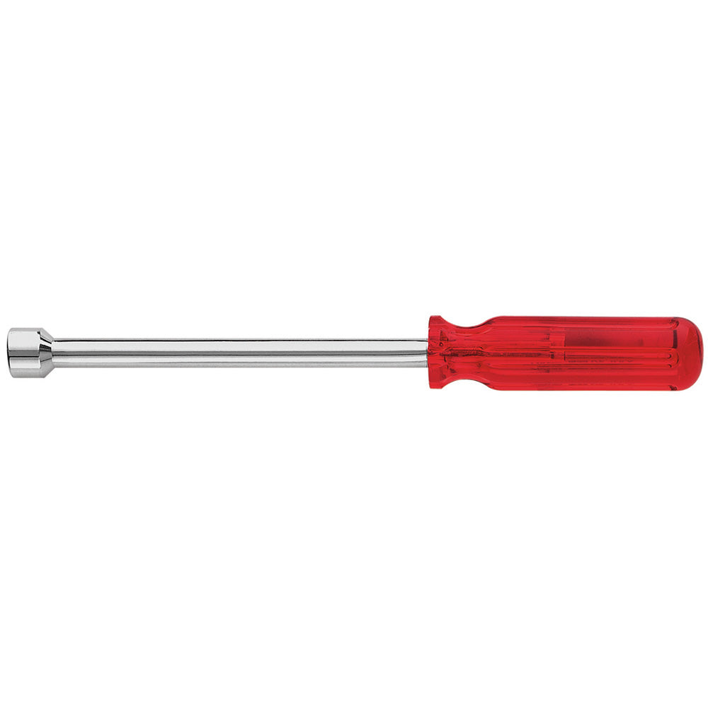 1/2-Inch Nut Driver, 6-Inch Hollow Shaft, Plastic-Handle Nut Drivers - 6" Shafts, Klein Tools - Maple Electric Supply 