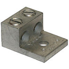 Aluminum mechanical lug; 14awg - 1/0awg; 2-connnections; 1-hole, Lugs, Techspan - Maple Electric Supply 