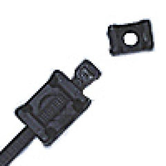 Cable Ties Screw Black .875inchl x .625inchw 12-1/4inch (100/Pack)