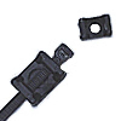 Cable Ties Screw Black .875inchl x .625inchw 12-1/4inch (100/Pack)