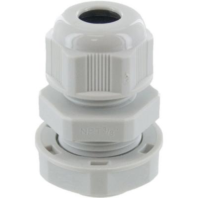 Cord grips dome conn .375in npt .15-.32in grey c/