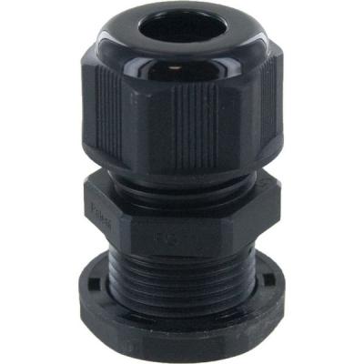 Dome conn pg11 .19-.39in black c/w o-ring and locknut