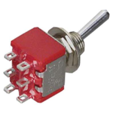 Dpdt on-on min bat tog-5a..