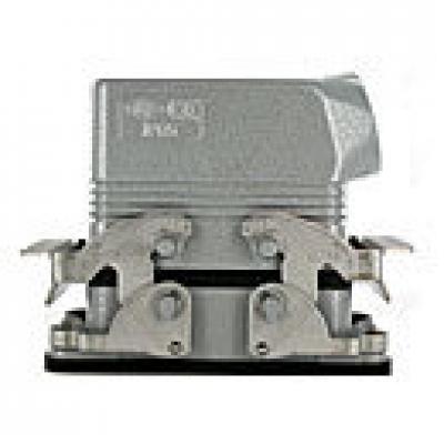 Heavy duty connectors 10p inserts - side entry hood double le