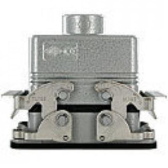 Heavy duty connectors 10p inserts - top entry hood double lev