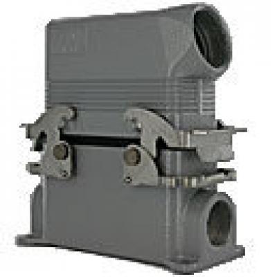 Heavy duty connectors 16p inserts - side entry hood m32 doubl