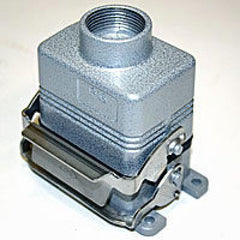 Heavy duty connectors 6p inserts - top entry hood single leve