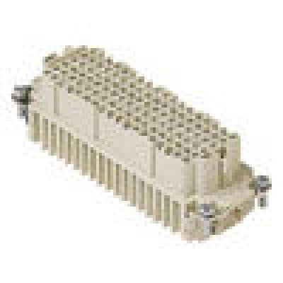 Heavy duty connectors female insert - 108p+ground 10a max - 2