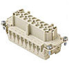 Heavy duty connectors female insert - 16p+ground 16a max - 60