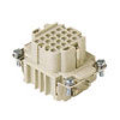 Heavy duty connectors female insert - 24p+ground 10a max - 25