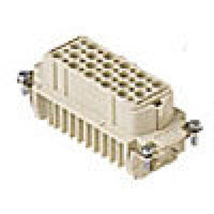 Heavy duty connectors female insert - 40p+ground 10a max - 25