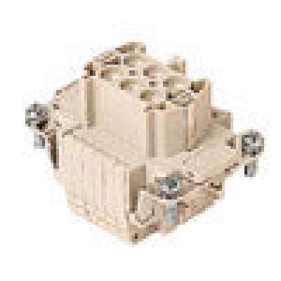 Heavy duty connectors female insert - 6p+ground 16a max - 600