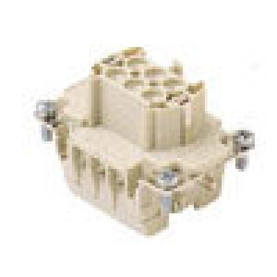 Heavy duty connectors female insert - 6p+ground 16a max - 600