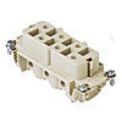 Heavy duty connectors female insert - 6p+ground 35a max - 600
