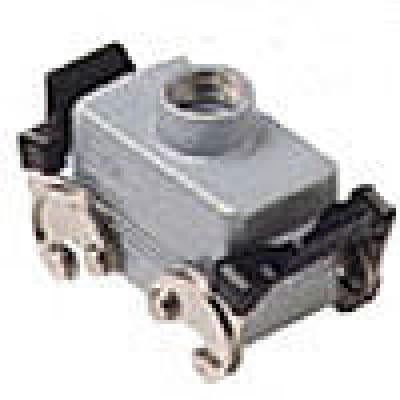 Heavy duty connectors hood - 10p+ground double levers top