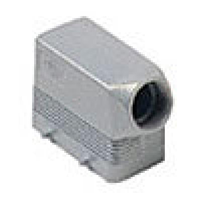 Heavy duty connectors hood - 10p+ground four pegs side ent