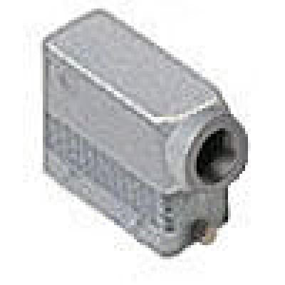 Heavy duty connectors hood - 16p+ground two pegs side entr