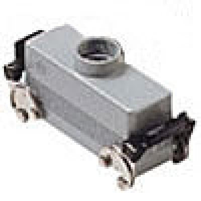 Heavy duty connectors hood - 24p+ground double levers top