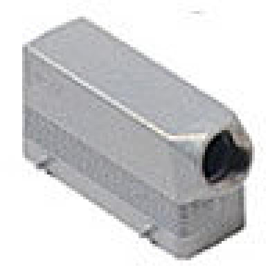 Heavy duty connectors hood - 24p+ground four pegs side ent