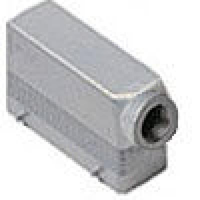 Heavy duty connectors hood - 24p+ground four pegs side ent