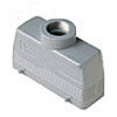 Heavy duty connectors hood - 24p+ground four pegs top entr