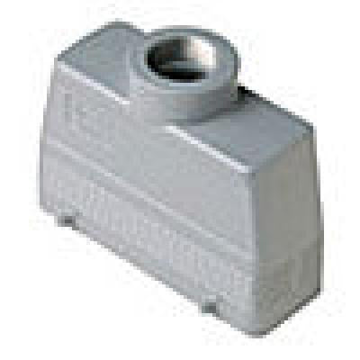 Heavy duty connectors hood - 24p+ground four pegs top entr