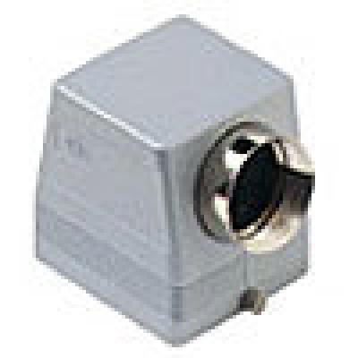 Heavy duty connectors hood - 32p+ground two pegs side entr