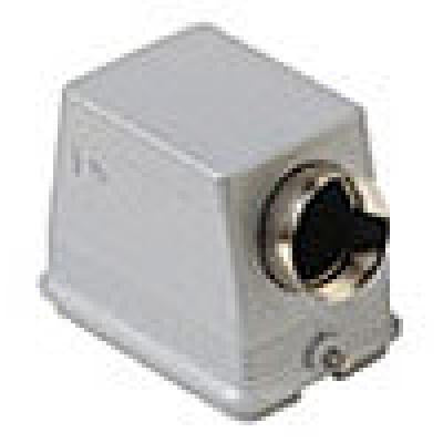 Heavy duty connectors hood - 48p+ground two pegs side entr