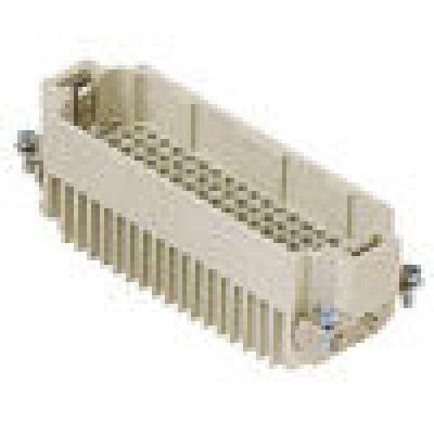 Heavy duty connectors male insert - 108p+ground 10a max - 250