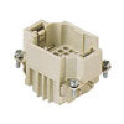 Heavy duty connectors male insert - 24p+ground 10a max - 250v