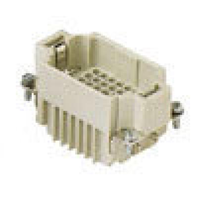 Heavy duty connectors male insert - 42p+ground 10a max - 250v