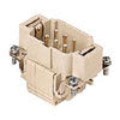 Heavy duty connectors male insert - 6p+ground 16a max - 600v