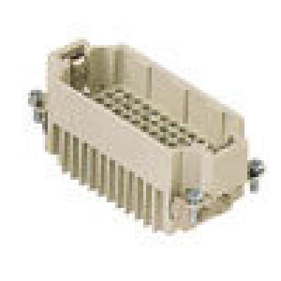 Heavy duty connectors male insert - 72p+ground 10a max - 250v