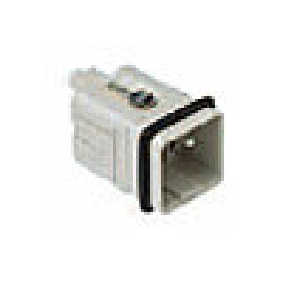 Heavy duty connectors male insert- for crimp terminals 5p+gr