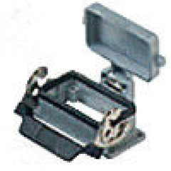 Heavy duty connectors panel mounting base - 10p+ground sing