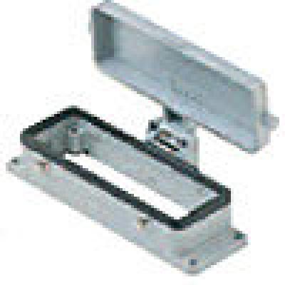 Heavy duty connectors panel mounting base - 24p+ground four