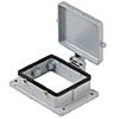 Heavy duty connectors panel mounting base - 32p+ground four