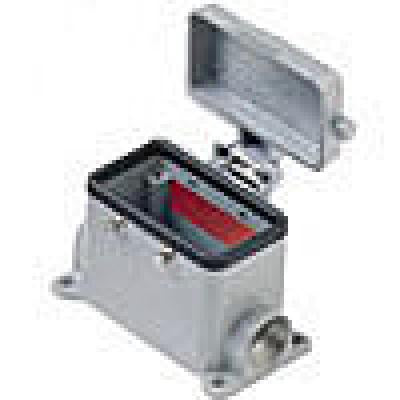 Heavy duty connectors surface mounting base - 10p+ground fo