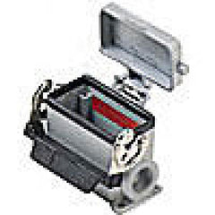 Heavy duty connectors surface mounting base - 10p+ground si