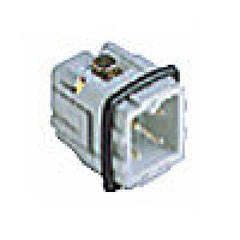 Male insert - screw terminal 3p+ground 10a max - 250v white, Heavy Duty Connectors, Techspan - Maple Electric Supply 