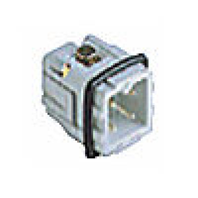 Male insert - screw terminal 3p+ground 10a max - 250v white, Heavy Duty Connectors, Techspan - Maple Electric Supply 