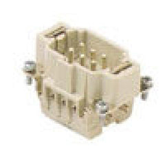 Male insert - screw terminal with wire protection, 6p+ground