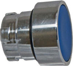Push buttons flush hd sprg ret acttr metal blue