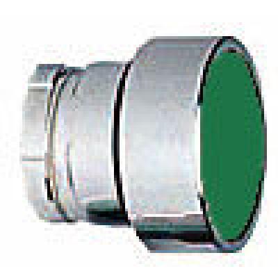 Push buttons flush hd sprg ret acttr metal green