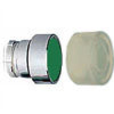 Push buttons flush hd sprg ret acttr w/clr bt me grn